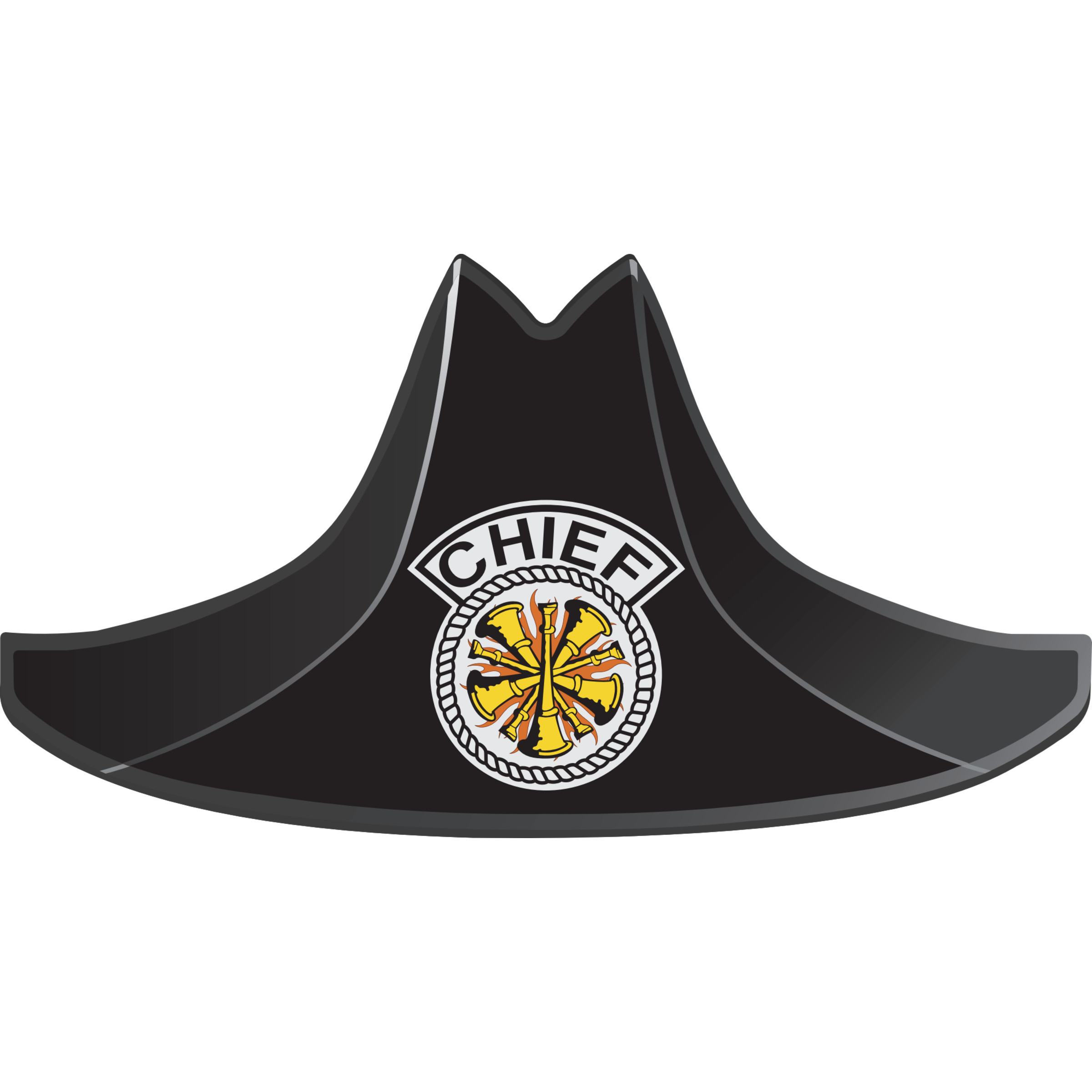 Chief 5-Trumpet Burst, Black Plate